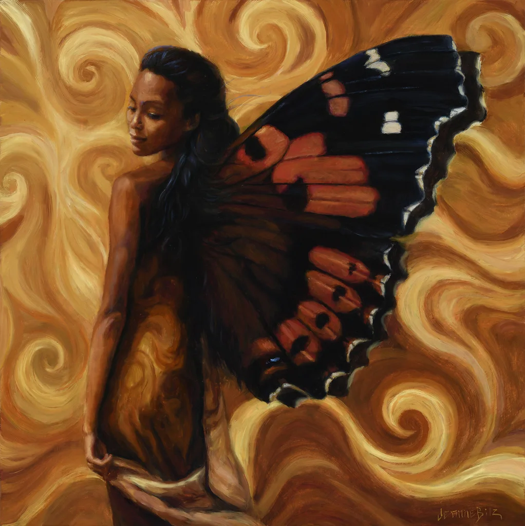 Becoming by Jeanne Bitz, Oil, 20 x 20