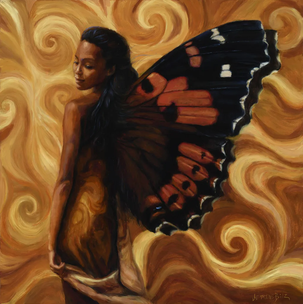 Becoming by Jeanne Bitz, Oil, 20 x 20