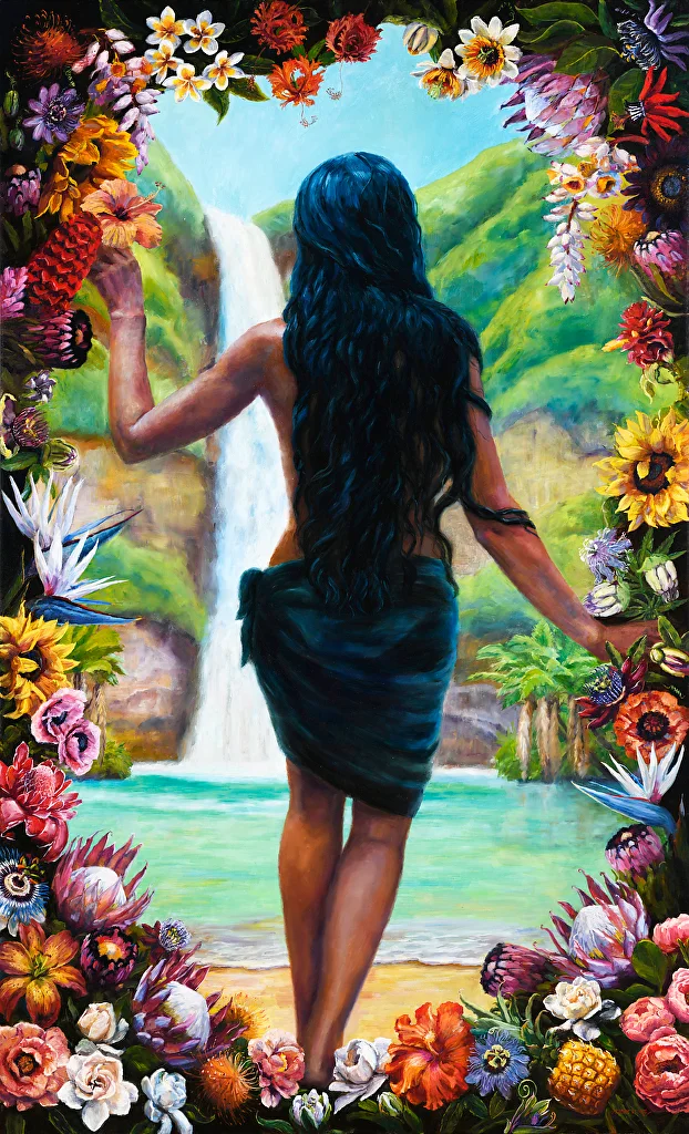 It's a New Day by Jeanne Bitz, Oil, 80 x 48