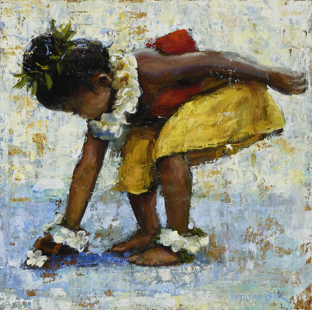 Little Flower by Jeanne Bitz, Oil, 8 x 8