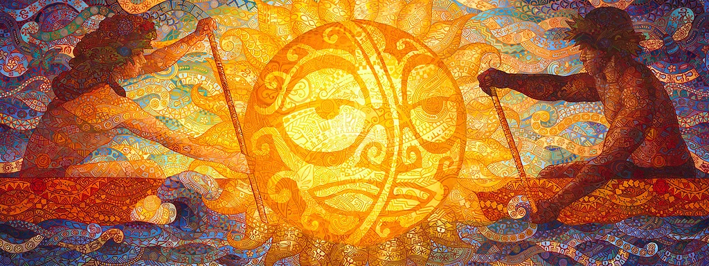 ME KE ALOHA PUMEHANA - With The Greatest Love Of All (diptych) by Jeanne Bitz, Oil, 36 x 96 x 1.5